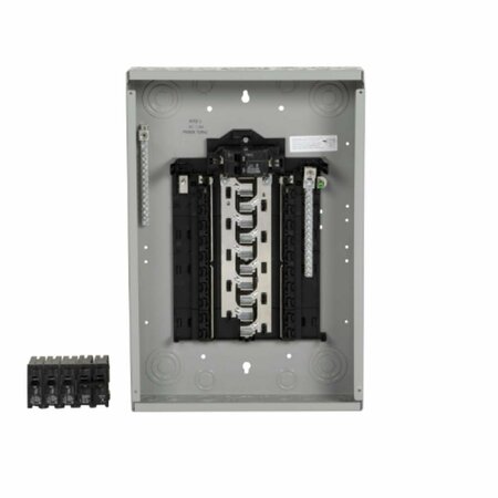 PLUGIT 100-A 20-Spaces 20-Circuit Main Breaker Plug-On Neutral Load Center PL3986481